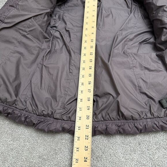 The North Face 550 Gotham 2.0 Down Puffer Jacket Girls Medium Purple Hoodie Fur - Picture 15 of 16